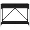 Clihome Modern Sleek Console Table with with 2 Drawers Metal Frame, Modern Entryway Table with Storage and Adjustable Feet - 2 of 4