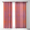SunshineCanteen LISBOA orange Single Panel Sheer Window Curtain - Society 6 - 2 of 4