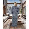 ADR Women's Zip Up Robe Fleece Soft Warm Plush Oversized Zipper Bathrobe - 3 of 3