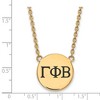 Black Bow Jewelry 14k Yellow Gold Plated Sterling Silver Gamma Phi Beta Greek Life Necklace 18 Inch - 2 of 4