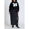 ELOQUII Women's Plus Size Bow Intarsia Sweater - 4 of 4