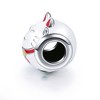Cat Charm for Women European Bead for Bracelet Enamel Sterling Silver Ginger Lyne Collection - 2 of 4