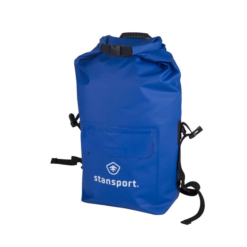 Stansport Waterproof Backpack Dry Bag With Shoulder Straps 30L Blue, 1 of 10