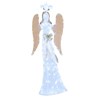 Costway 3D Lighted Angel Christmas Decoration with Pigeon, Golden Wings, 150 LED Lights - 2 of 4