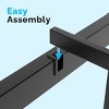 ChicFurnit Mattress Bases Metal Platform Bed Frame Modern Heavy Duty Steel Support Design for Bedroom Comfort, Black, 74.6"*37.8"*12" - 4 of 4