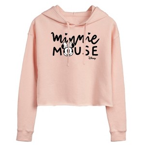 Women's - Disney - Mickey & Friends Cropped Graphic Hoodie - 1 of 3