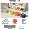 Mewoofun Pet Toy Dog Talking Buttons Set with Non Skid Mat, Recordable, for Communication, Count 4 Pack, Multi-color, 3.3"*3.3"*1.5" - 4 of 4