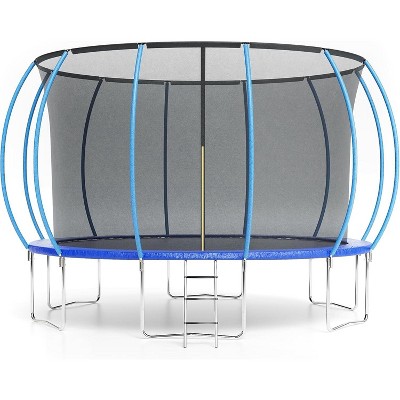 Coucheta Trampoline 14FT with Enclosure & Ladder, ASTM Approved Heavy-Duty Outdoor Recreational Trampoline for Kids Adults, 440LB Capacity?