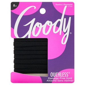 Goody Stretch Medium to Thick Seamless Hair Bands - 8ct - 1 of 4
