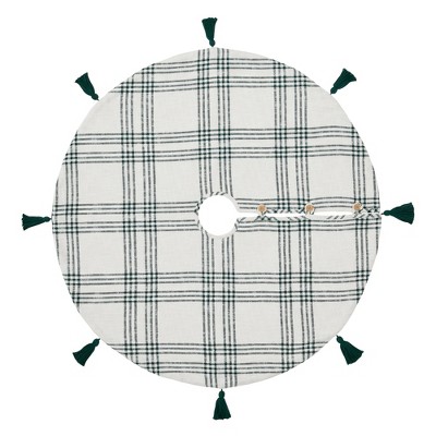 Pine Grove Plaid Christmas Tree Skirt 48 VHC Brands