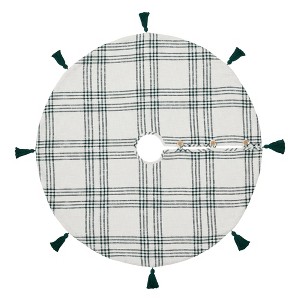 Pine Grove Plaid Christmas Tree Skirt 48 VHC Brands - 1 of 4