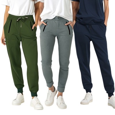 Womens Fleece Joggers 3 Pack Ultra Soft Comfort Pack