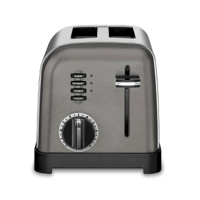 2-Slice Toaster Black with Stainless