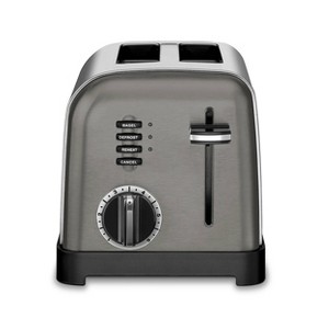 Cuisinart 2-Slice Classic Toaster - Black Stainless Steel - CPT-160BKSP1: Bagel & Reheat Options, Self-Centering Slots - 1 of 4