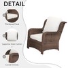 CAVINAS Patio Furniture Set, Rattan Outdoor Patio Furniture Set Vintage Patio Furniture Set for Garden - 2 of 4