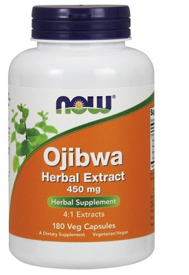 Ojibwa Herbal Extract 450mg by Now Foods  -  180 Capsule