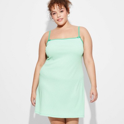 Women's Mini Slip Dress - Wild Fable™ Green 3X