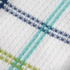 T-fal Coordinating Flat Waffle Weave Dish Cloth  Eight Pack  Cool - 3 of 4