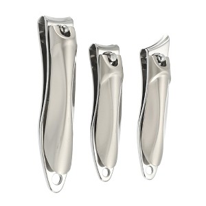 Unique Bargains Nail Clippers for Nail Care Portable Stainless Steel Zinc Alloy Titanium Tone Silver Tone 3Pcs - 1 of 4