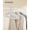 Velvet Hangers 60 Pack, Non-Slip Clothes Hangers with Shoulder Notches, Pants Bar, 360° Swivel Hook, Space-Saving, for Closet - 2 of 4