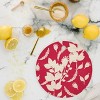 Viviana Gonzalez Floral Magenta vibes Round Cutting Board - Deny Designs - image 2 of 3