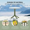WestinTrends Playa 31.5" Round Plastic Outdoor Patio Dining Table for 4 - 3 of 4