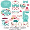 Big Dot of Happiness Colorful Floral Happy Mother's Day - We Love Mom Party Photo Booth Props Kit - 20 Count - 2 of 4