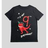 Boys' Short Sleeve 9th Birthday Graphic T-Shirt - Cat & Jack™ Charcoal Gray