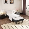 Folding Rollaway Guest Bed with Memory Foam Mattress and Side Storage Pocket - 2 of 4