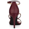 Allegra K Women's Rhinestone Ankle Strap Stiletto Heeled Sandals - 3 of 4