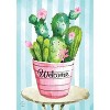 Cactus Bouquet Spring House Flag Welcome Floral 28" x 40 Briarwood Lane - 3 of 4