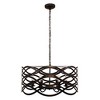 Chloe Lighting Capella Transitional 6 Light Oil Rubbed Bronze Ceiling Pendant 24" Wide - 2 of 4