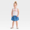 Toddler Girls' 'Floral Rainbow' Tank Top - Shirt - Cat & Jack™ White - 4 of 4