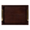 Kate and Laurel Heller Tray, 12x16, Brown - 3 of 4