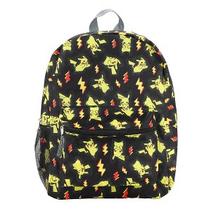 Pokemon Pikachu All-Over Print 16” Backpack - 1 of 4