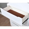 Grungis Mid-Century Nightstands with 2 Drawers,Wooden Night Stand with Tapered Legs,Solid Rubberwood Bedside Table for Bedroom,Living Room - 3 of 4