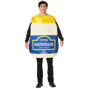 Imposta Costumes Men's Mayonnaise Costume Bodysuit White One Size - 1 of 4