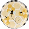 Blue Panda 80 Pack Bumble Bee Paper Plates for Gender Reveal, Baby Shower Party Supplies, 9 In - 4 of 4