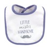 Hudson Baby Infant Boy Cotton Bibs 10pk, Little Mister Handsome, One Size - 2 of 4