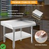 Equipment Grill Stand Table | Stainless Steel 36"x28"x24" | 1000 lbs Top Shelf 220 lbs Bottom Shelf - 3 of 4