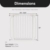 BalanceFrom Walk-Thru Safety Gate for Baby and Pets, Child Proof Fence for Doorways, Stairways, Hallways, 29.1" to 33.8" Opening, 30" Height, White - 4 of 4
