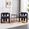 2PC Accent Chair For Sale,Contemporary Upholstered Accent Chair,Barrel Side Chairs,Kitchen Armchair For Living Room-Cuddlewood - 3 of 4