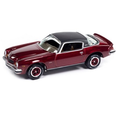 1975 Chevrolet Camaro LT Dark Red Metallic with Black Top "Classic Gold Collection" 1/64 Diecast Model Cars by Johnny Lightning
