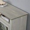 PAGED TV Stand up to 65 Inch TVs, Modern Entertainment Console with Glass Doors, TV Stands for Living Room - 4 of 4