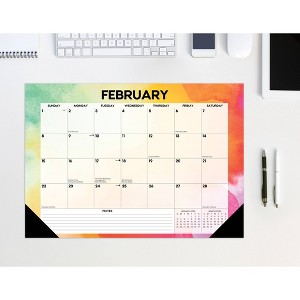 Willow Creek Press 17"x12" 2026 Rainbow Gradient Small Monthly Deskpad - 1 of 4