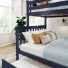 Plank+Beam Solid Wood Twin over Full Bunk Bed with Storage Trundle for Adults/Kids - 2 of 4