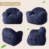 Bean Bag Chair for Adults, Giant Bean Bag Chair Soft Green Bean Bag Sofa Oversized Bean Bag Couch with Filler Included Chair Sofa - 4 of 4