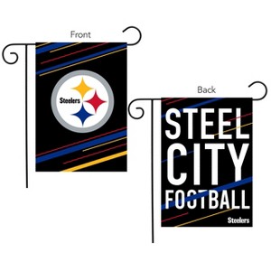 Briarwood Lane Pittsburgh Steelers Slogan Garden Flag NFL License - 1 of 3