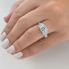 Pompeii3 2 1/5Ct Diamond Willow Lab Created Engagement Ring White, Yellow or Rose Gold - 2 of 4