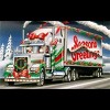 Men's Design By Humans Truck Driver Christmas Shirt Seasons Greetings By Galvanized T-Shirt - 2 of 4